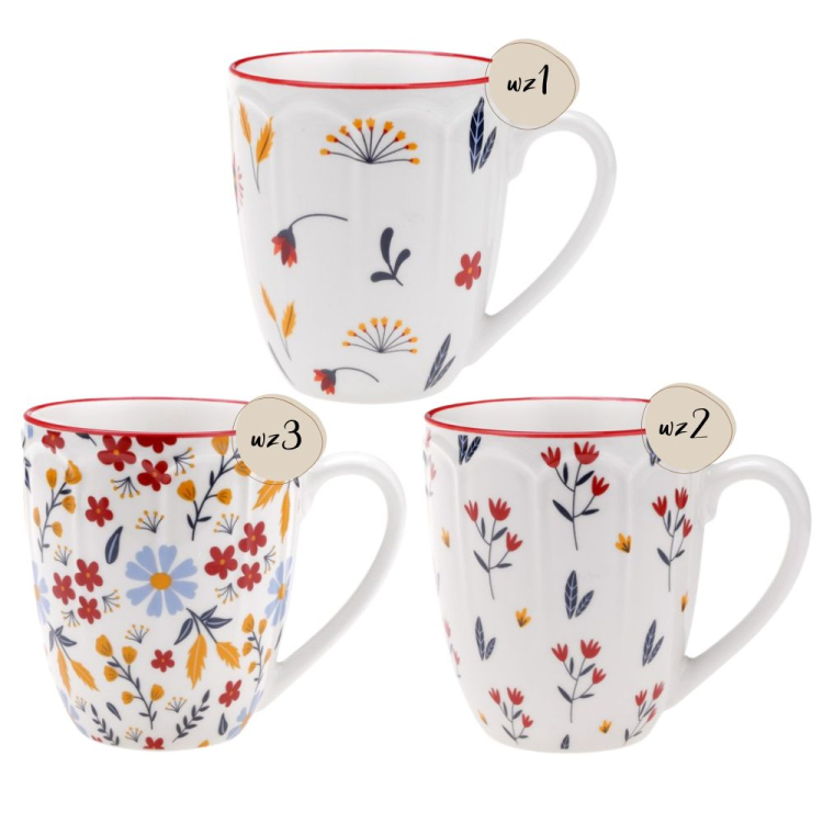 Kubek z porcelany EXOTIC FLOWER 400ml RAVI